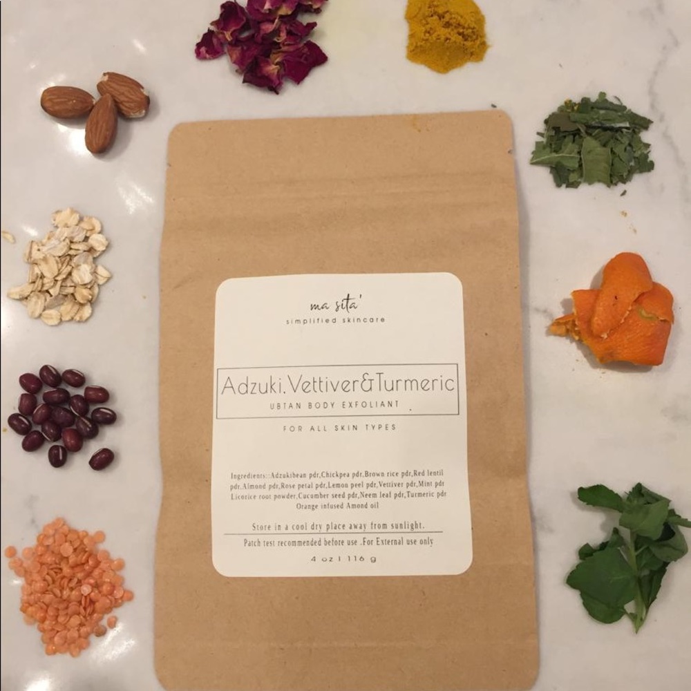 Organic homemade turmeric adzuki  body scrub